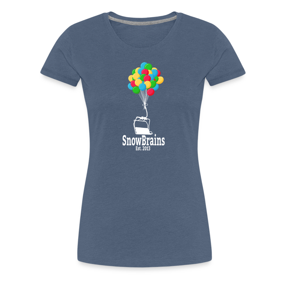 SnowBrains Balloon Chair Women's Premium T-Shirt - heather blue