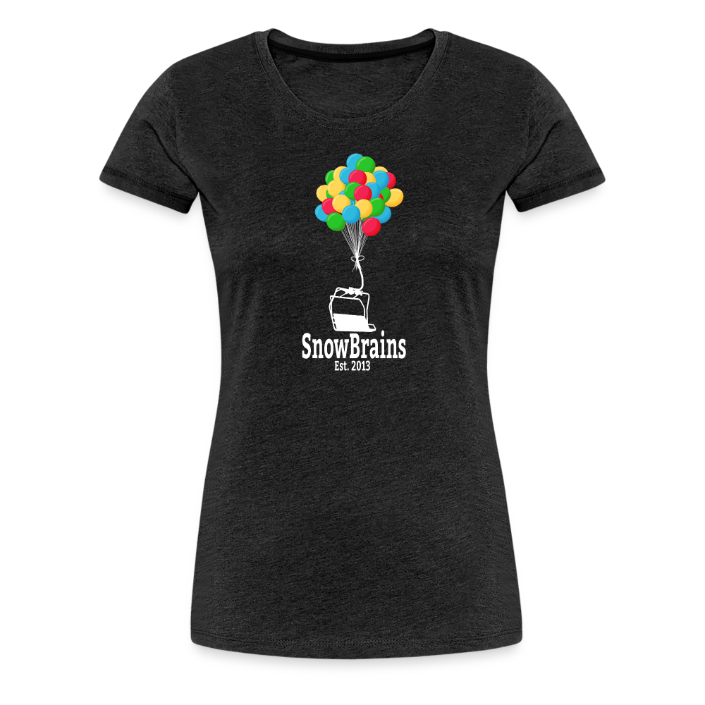 SnowBrains Balloon Chair Women's Premium T-Shirt - charcoal grey