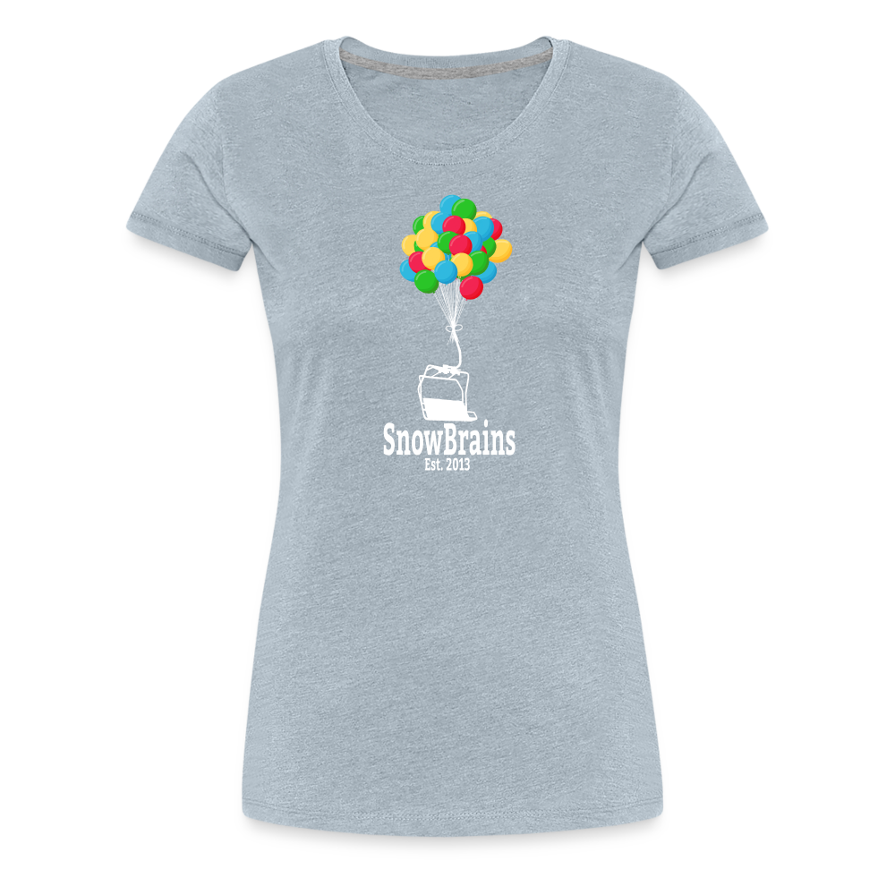 SnowBrains Balloon Chair Women's Premium T-Shirt - heather ice blue