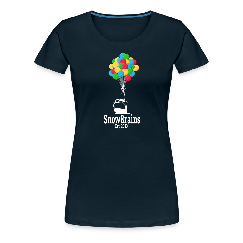 SnowBrains Balloon Chair Women's Premium T-Shirt - deep navy