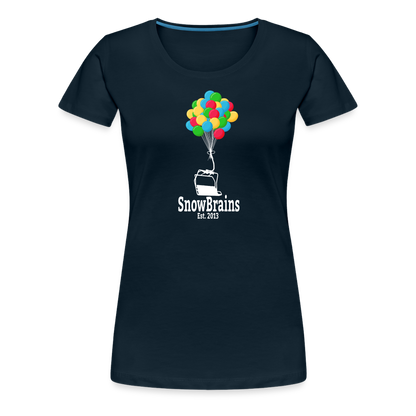 SnowBrains Balloon Chair Women's Premium T-Shirt - deep navy