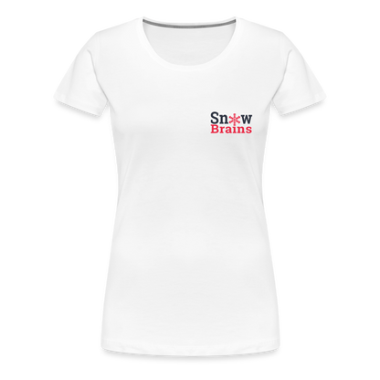 SnowBrains Women’s Premium T-Shirt - white