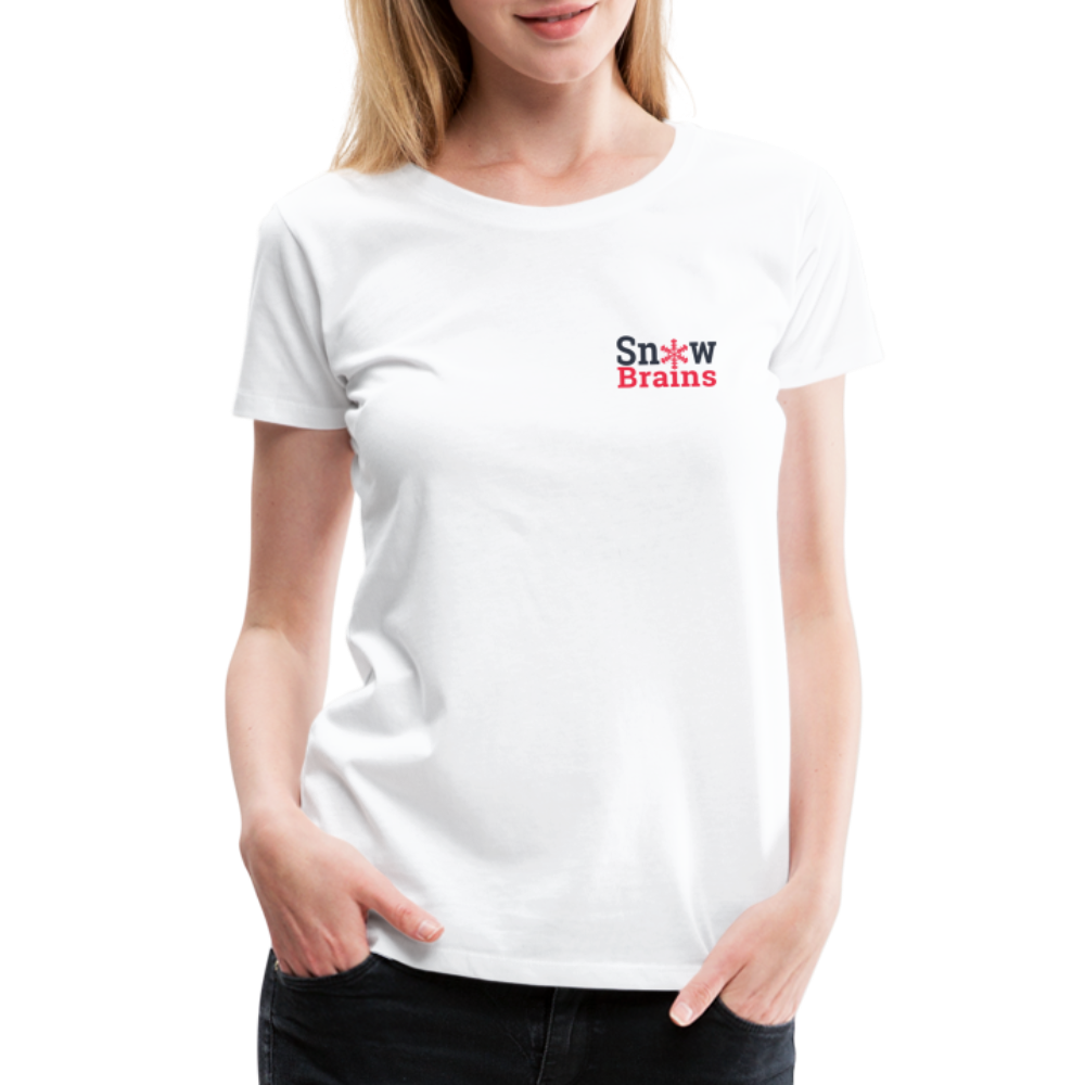 SnowBrains Women’s Premium T-Shirt - white