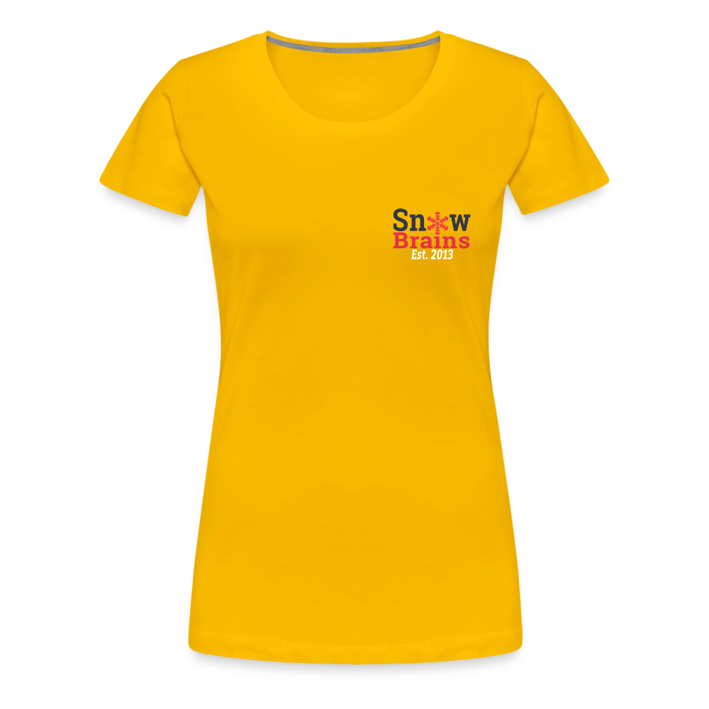 SnowBrains Women’s Premium T-Shirt - sun yellow