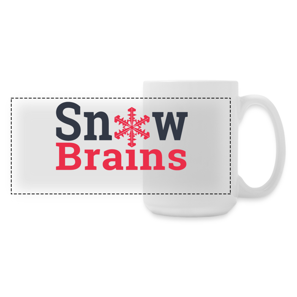 SnowBrains Panoramic Coffee/Tea Mug 15 oz - white