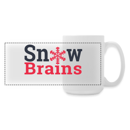 SnowBrains Panoramic Coffee/Tea Mug 15 oz - white