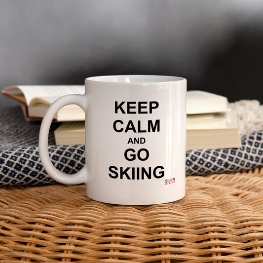 SnowBrains 'Keep Calm' Coffee/Tea Mug - white