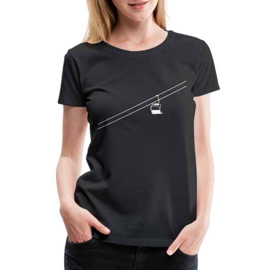 SnowBrains 'Chair Silhouette' Women’s Premium T-Shirt - black