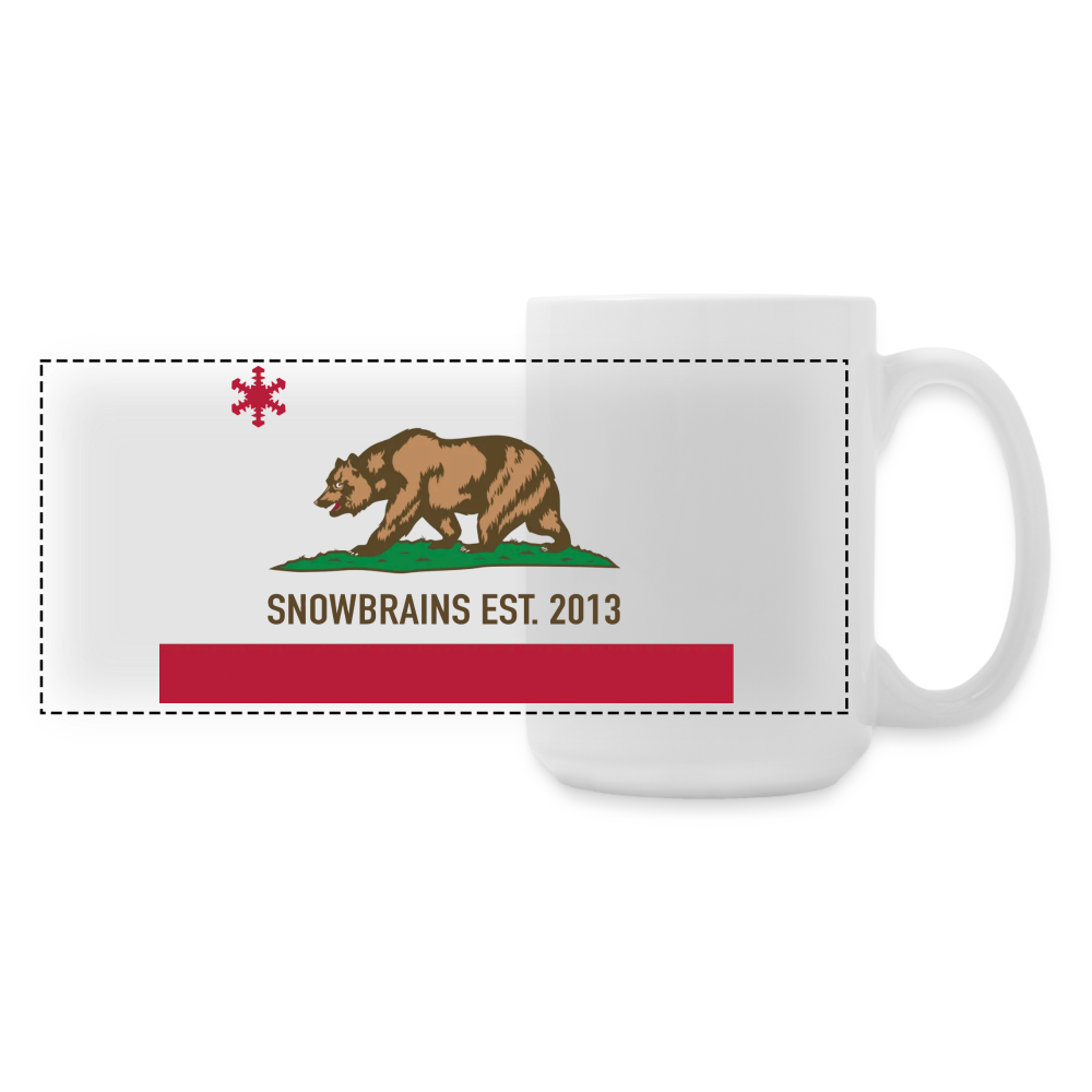 SnowBrains 'California' Panoramic Coffee/Tea Mug 15 oz - white