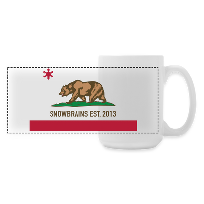 SnowBrains 'California' Panoramic Coffee/Tea Mug 15 oz - white