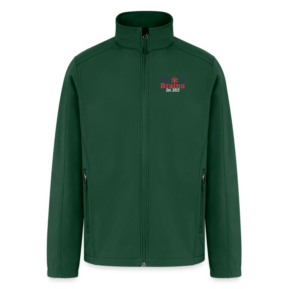 SnowBrains Men’s Soft Shell Jacket - forest green