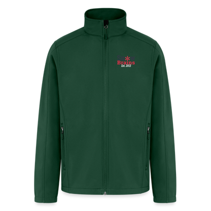 SnowBrains Men’s Soft Shell Jacket - forest green