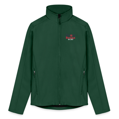 SnowBrains Men’s Soft Shell Jacket - forest green